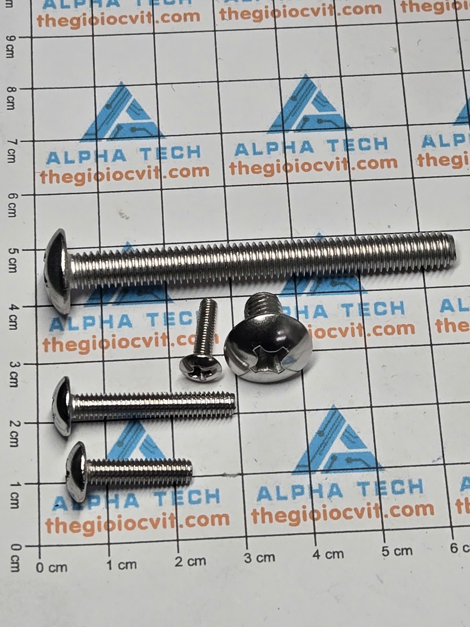 Bu lông chữ thập đầu nấm M3*6