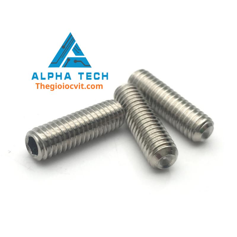 Bulong lục giác đầu âm "inox" 3*6